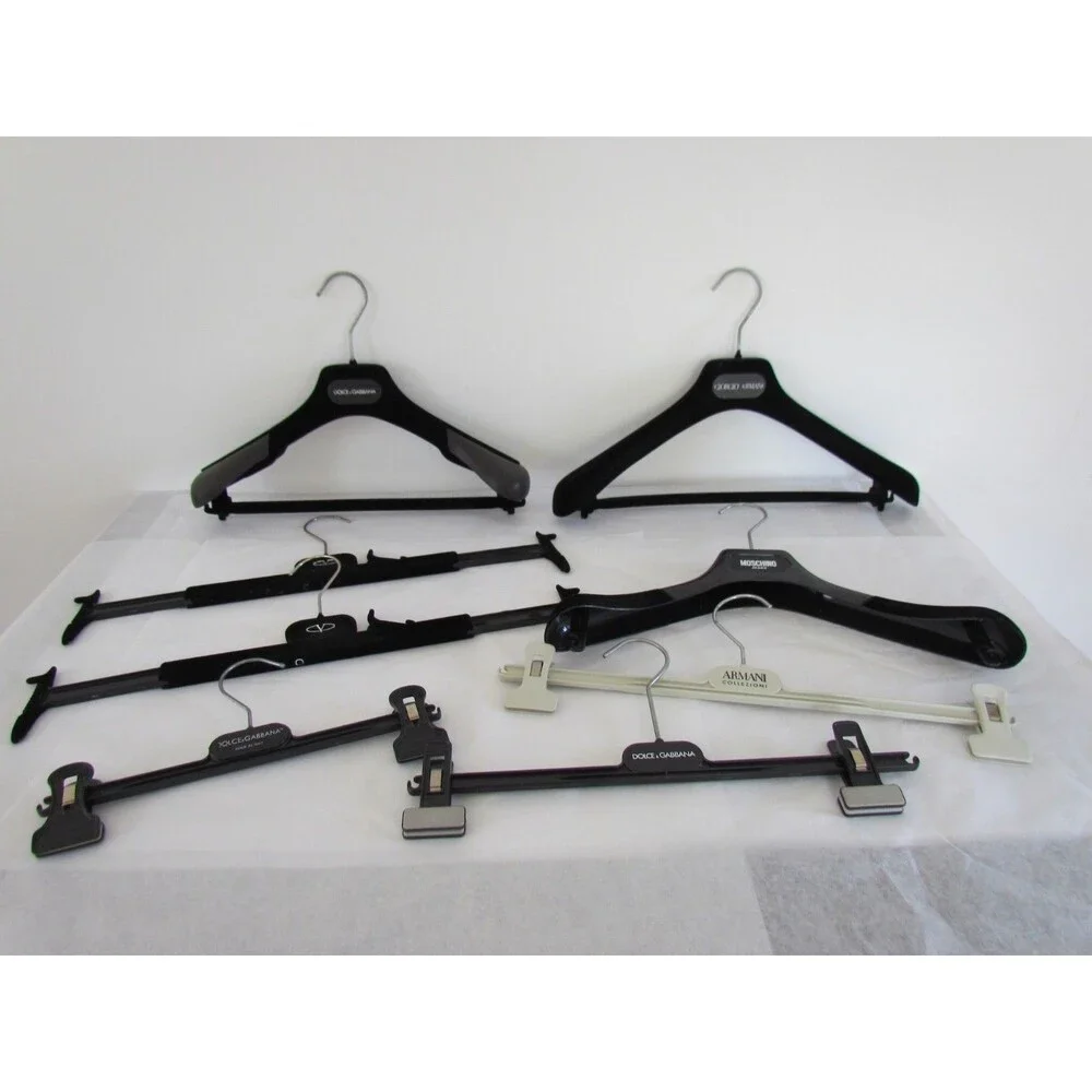 Vintage Designer Hanger Lot 7 Armani Valentino Garavani Moschino D&G Luxury Y2K